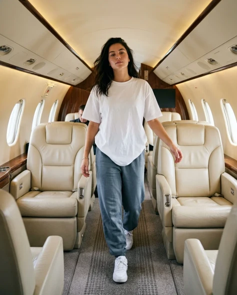 Luxury Private Jet Cabin Lifestyle Portrait 4