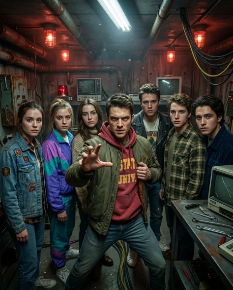 Sci-Fi Bunker Action Selfie with Group 1