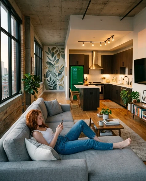 Modern Apartment Lifestyle Portrait Triptych 7