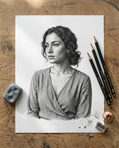 Ultra-Realistic Graphite Pencil Portrait Drawing 7