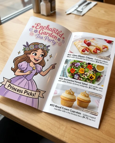 Family Restaurant Character Collaboration Menu Booklet 4
