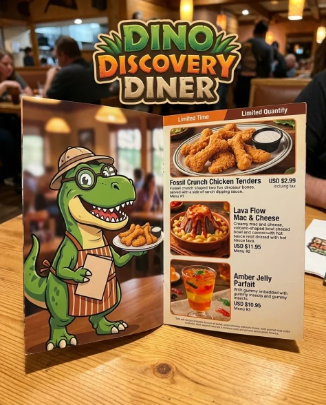 Family Restaurant Character Collaboration Menu Booklet 6