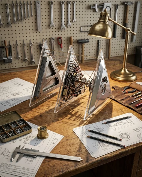 Kinetic Blueprint Machine Deconstruction Diorama 7