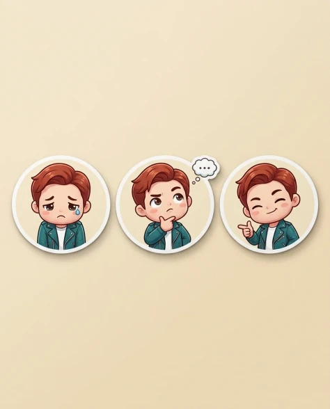 Ultra-Realistic 3D Chibi Sticker Set 5