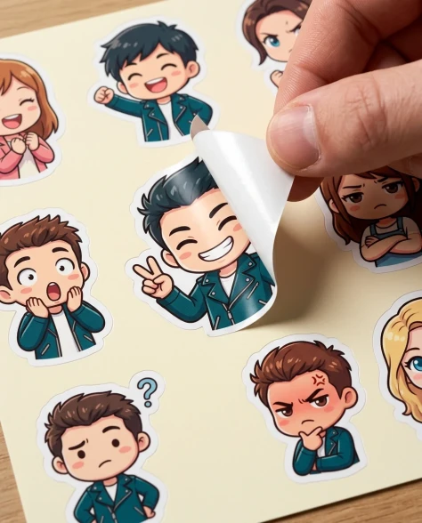 Ultra-Realistic 3D Chibi Sticker Set 6