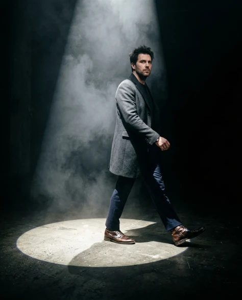 Dramatic Spotlight Portrait in Total Darkness 2