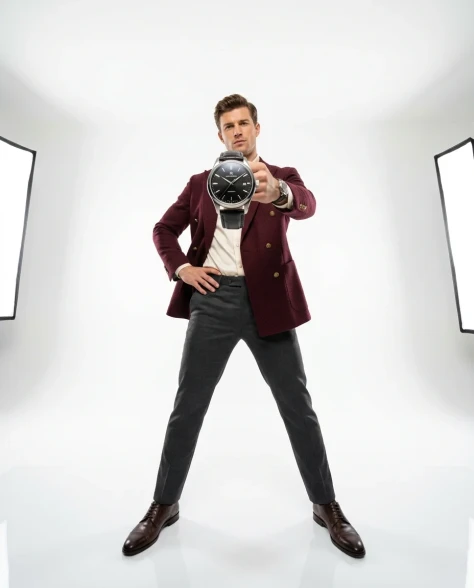 Low-Angle Fashion Campaign with Luxury Watch 7