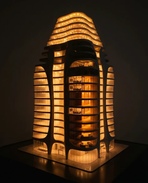 Conceptual Isometric Organic Office Tower Diorama 7
