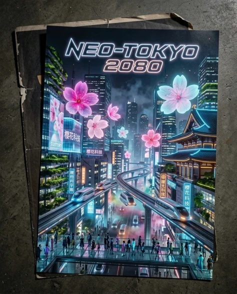 Torn Poster Revealing Two Contrasting Eras of a Historic City 4
