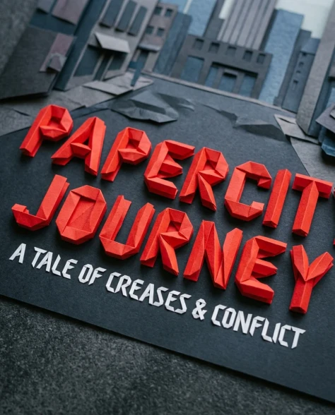 Origami Paper Craft Movie Poster Transformation 4