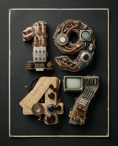 3D Typographic Sculptures of Historical Inventions 5