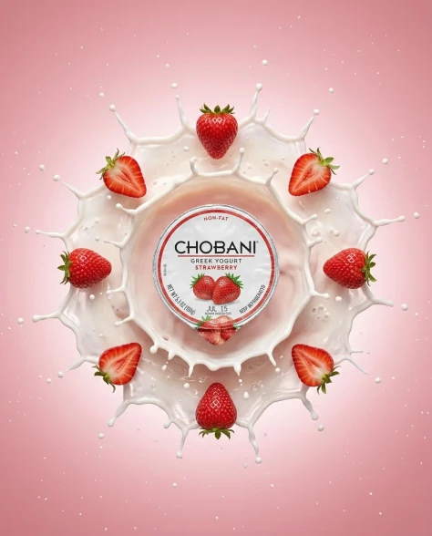 Ultra-Realistic Yogurt Product Photography with Splash 4