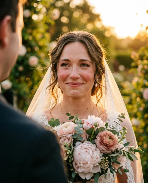 Cinematic Wedding First Look Moment 3