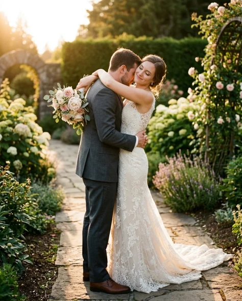 Cinematic Wedding First Look Moment 5