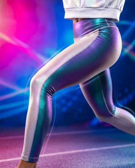 Dynamic Futuristic Athletic Fashion Advertisement 6