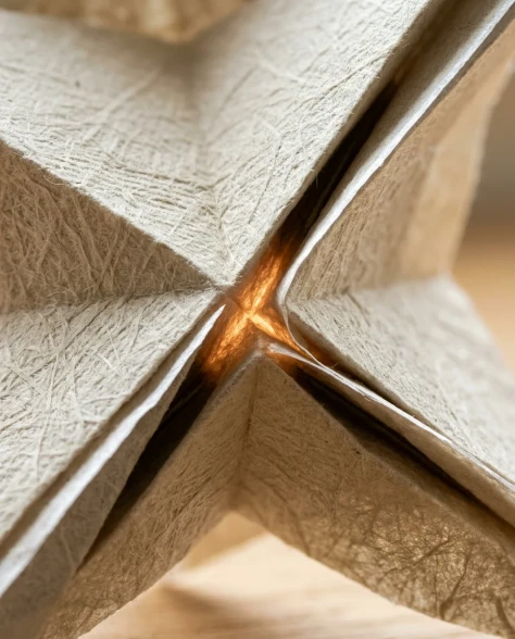 Hyper-Realistic Origami Sculpture on Minimalist Table 2