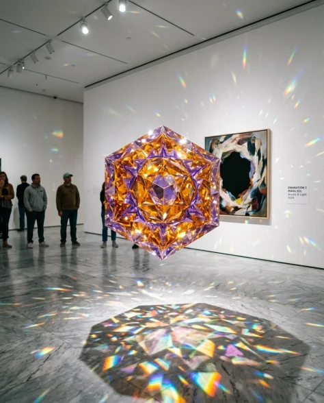Surreal Modern Art Gallery with Paintings Becoming Reality 4