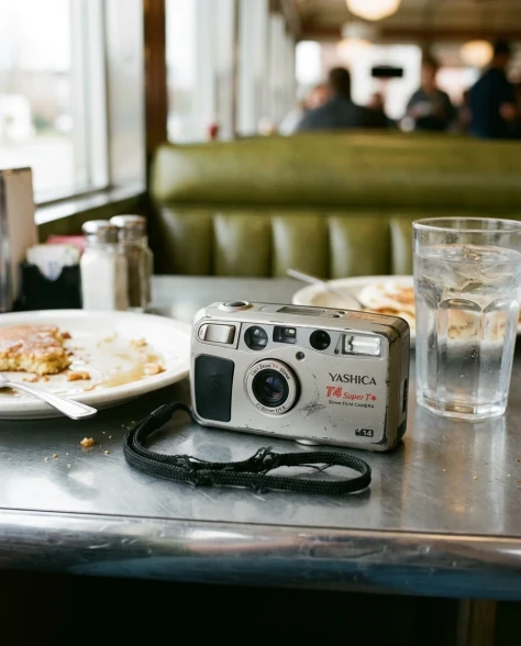 Retro Diner Lifestyle Portrait with Pancakes 4