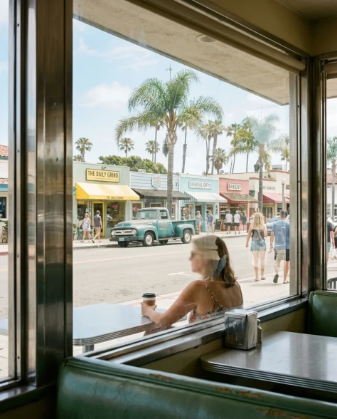 Retro Diner Lifestyle Portrait with Pancakes 5