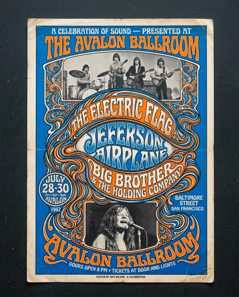 Psychedelic Concert Poster Fillmore Style 2