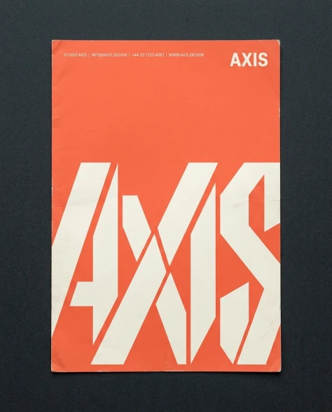 Bold Geometric Typography Branding Poster 1