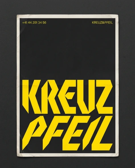 Bold Geometric Typography Branding Poster 4