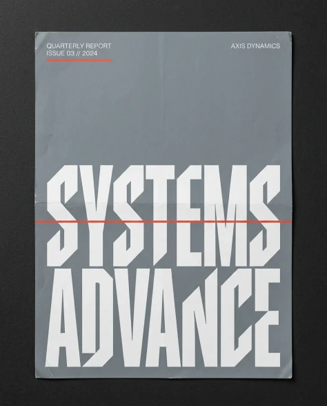 Bold Geometric Typography Branding Poster 7