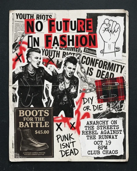 Fashion Mood Board Mixed Media Collage 4