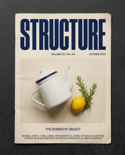 Swiss Editorial Magazine Cover with Cast Iron Pan 2