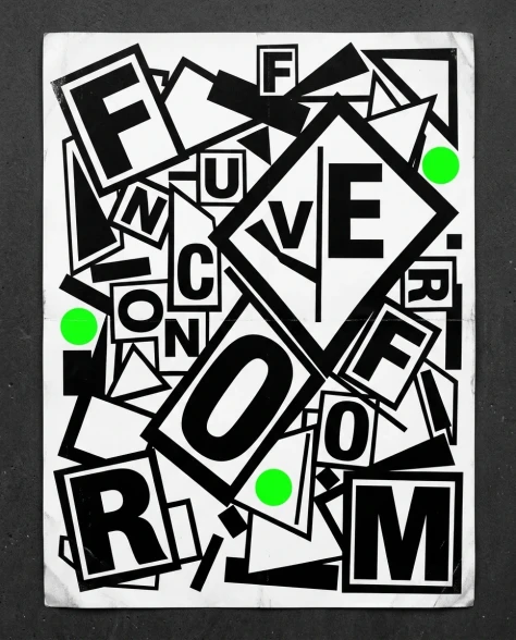Neo-Brutalist Digital Function Over Form Poster 7