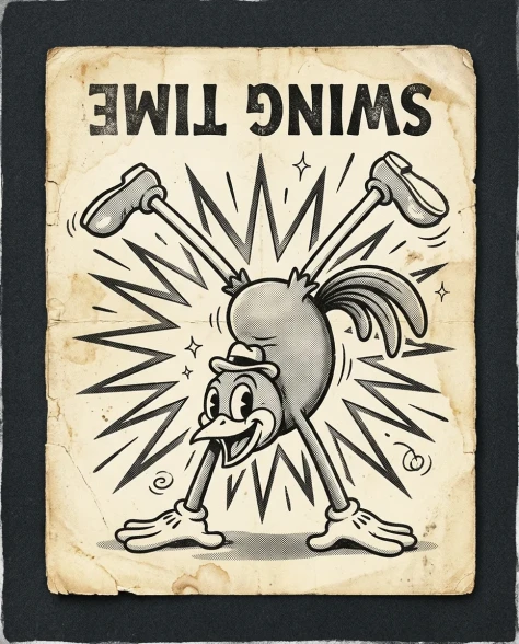 1930s Rubber Hose Dancing Cat Poster 5