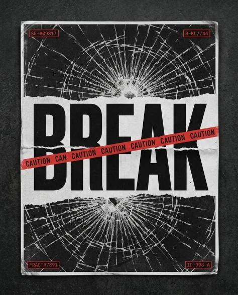 Industrial Brutalism Raw Power Typography Poster 7