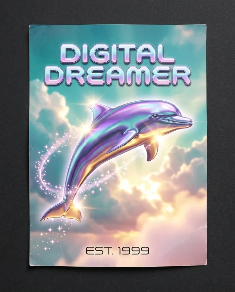 Y2K Holographic Butterfly Digital Dreamer 2