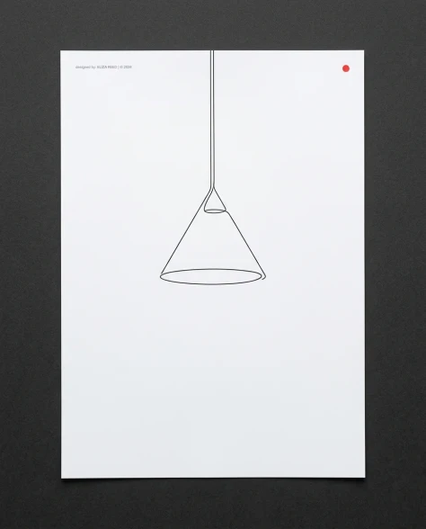 Neoclassical Minimalist Chair Line Drawing 2