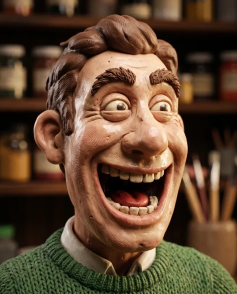 Claymation Portrait Wallace and Gromit Style 4