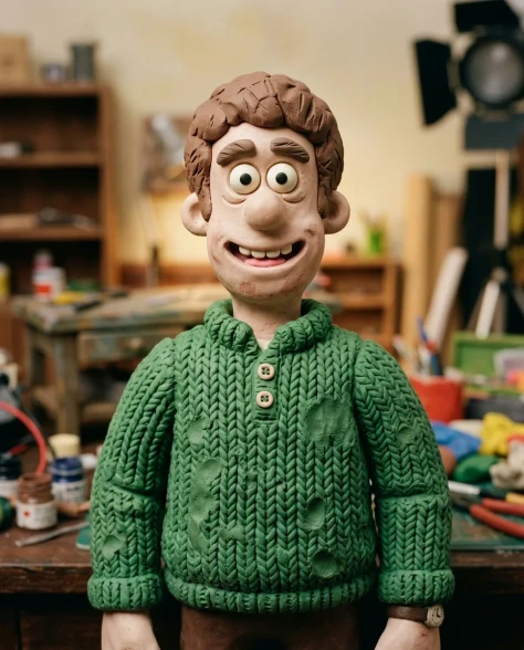 Claymation Portrait Wallace and Gromit Style 6