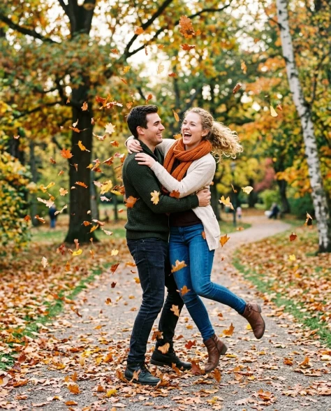 Autumn Park Leaf-Toss Joy 4